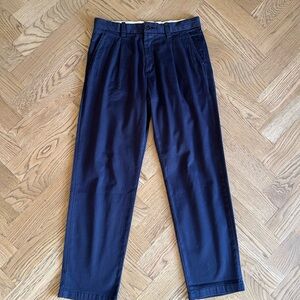 H&M Men’s pleat front chino pant in blue - 31/32